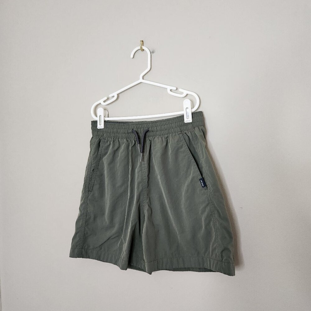 ABERCROMBIE KIDS Solid Green Swim Trunks